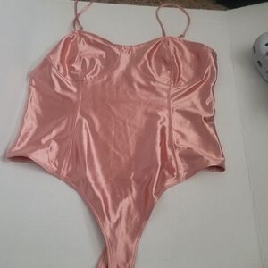 H&M Pink Bodysuit in Large